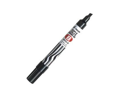 Marcatore Super Color permanente punta scalpello 5 mm nero - 6875
