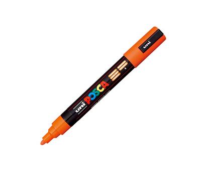 Marcatore a base d acqua Uni Posca PC5M punta tonda media 1,8,2 - 5 mm arancione Uni Mitsubishi - 1951