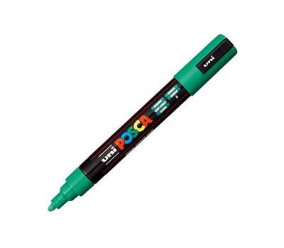 Marcatore a base d acqua Uni Posca PC5M punta tonda media 1,8,2 - 5 mm verde Uni Mitsubishi - 1939
