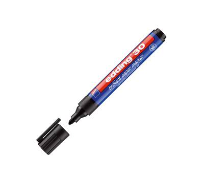 Marcatore permanente 30 punta tonda da 1,5 a 3 mm nero - 6873