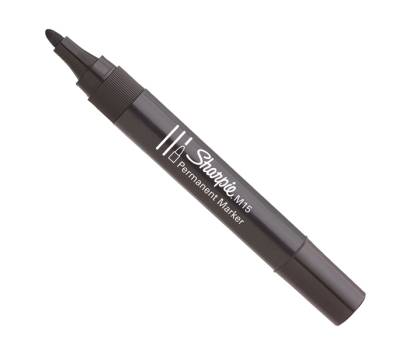 Marcatore permanente M15 punta conica 2 mm nero - 2657