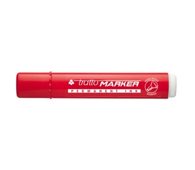 Marcatore permanente Marker punta a scalpello 6,5 mm rosso - 5015