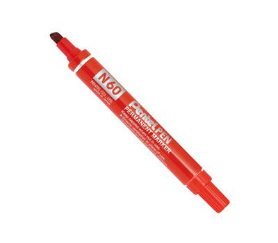 Marcatore permanente N60 punta scalpello rosso - 5021
