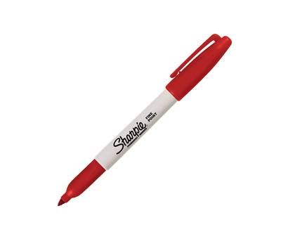 Marcatore permanente punta fine 1 mm rosso - 5018