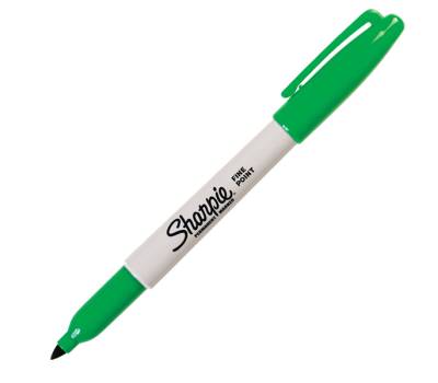 Marcatore permanente punta fine 1 mm verde - 5019