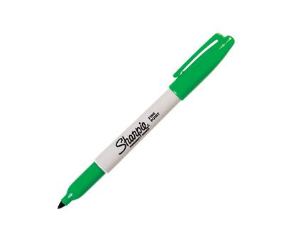 Marcatore permanente punta fine 1 mm verde - 5019