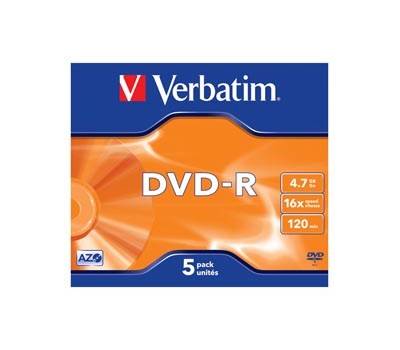 Scatola 5 DVD R Jewel case serigrafato 4,7Gb - 7021