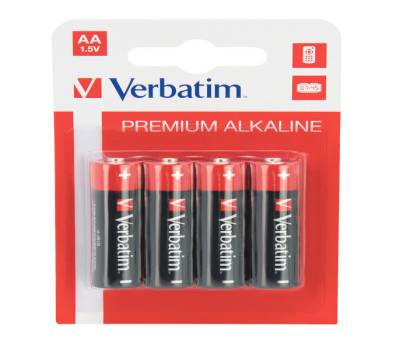 Scatola 4 Pile alkaline stilo AA - Verbatim - 49921 - 23942499213 - DMwebShop