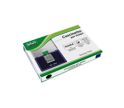 Cuscinetto per timbri - 12,5 x 8,5 cm - blu - Lebez - 1481-BL - 8007509148143 - DMwebShop
