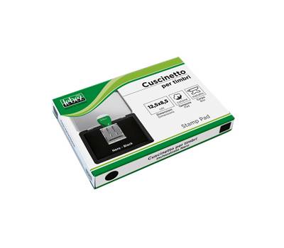 Cuscinetto per timbri - 12,5 x 8,5 cm - nero - Lebez - 1481-NE - 8007509148150 - DMwebShop