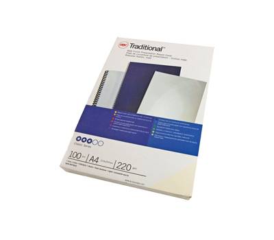 Copertine Traditional - A4 - 220 gr - cartoncino liscio - bianco - conf. 100 pezzi - GBC - CE080070 - 8019152050018 - DMwebShop