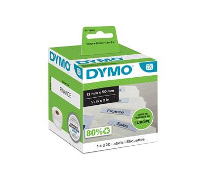 Rotolo 220 etichette LW 990170 - 50 x 12 mm - cartelle sospese - bianco - Dymo - S0722460 - 5411313990172 - DMwebShop