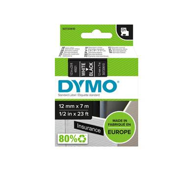 Nastro D1 450210 - 12 mm x 7 mt - bianco-nero - Dymo - S0720610 - 5411313450218 - DMwebShop Nastro D1 450210 - 12 mm x 7 mt - bianco-nero - Dymo - S0720610 - 5411313450218 - DMwebShop