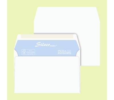 Busta Silver Matic FSC - senza finestra - gommata - 114 x 162 mm - 80 gr - bianco - conf. 25 pezzi - Pigna - 0592998C6 - 8005235101852 - DMwebShop