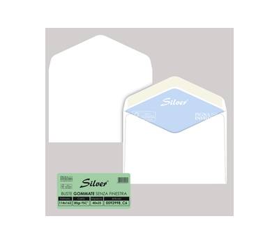 Busta Silver Matic FSC - senza finestra - gommata - 114 x 162 mm - 80 gr - bianco - conf. 25 pezzi - Pigna - 0592998C6 - 8005235101852 - DMwebShop Busta Silver Matic FSC - senza finestra - gommata - 114 x 162 mm - 80 gr - bianco - conf. 25 pezzi - Pigna - 0592998C6 - 8005235101852 - DMwebShop
