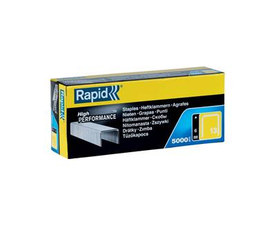 Punti galvanizzati - 13/6 - 6 mm - metallo - conf. 5000 pezzi - Rapid - 11830700 - 7313469013034 - DMwebShop
