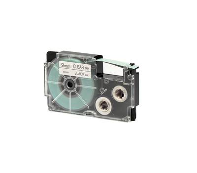Nastro - 9 mm x 8 mt - Nero-Trasparente - Casio - XR-9X1-W-DJ - 4971850117414 - DMwebShop