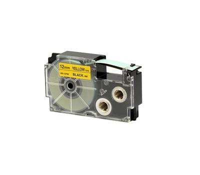 Nastro - 12 mm x 8 mt - nero-giallo - Casio - XR-12YW1-W-DJ - 4971850120353 - DMwebShop