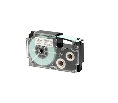 Nastro - 12 mm x 8 mt - nero-bianco - Casio - XR-12WE1-W-DJ - 4971850177012 - DMwebShop