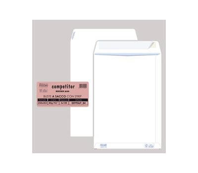 Busta sacco COMPETITOR FSC bianca strip adesivo - 250 x 353 mm - 80 gr - conf. 100 pezzi - Pigna - 0099069B4 - 8005235019201 - DMwebShop