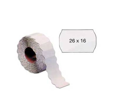 Etichetta a onda - removibile - 26 x 16 mm - bianco - rotolo da 1000 etichette - conf. 16 pezzi - Markin - X3502616RIM - 8007047029218 - DMwebShop