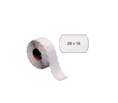 Etichetta a onda - removibile - 26 x 16 mm - bianco - rotolo da 1000 etichette - conf. 16 pezzi - Markin - X3502616RIM - 8007047029218 - DMwebShop