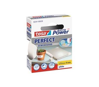 Nastro adesivo telato XP Perfect - 19 mm x 2,7 mt - bianco - Tesa - 56341-00028-04 - 4042448044013 - DMwebShop