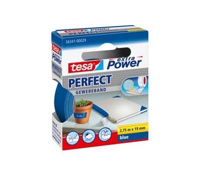 Nastro adesivo telato XP perfect - 1,9 cm x 2,7 mt - blu - Tesa - 56341-00029-04 - 4042448044037 - DMwebShop