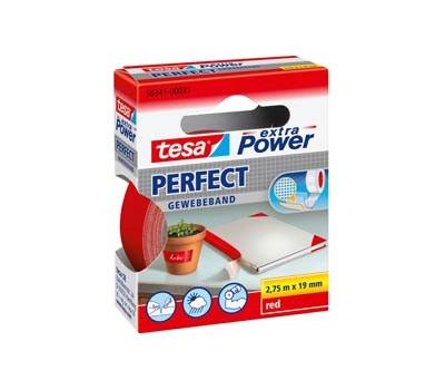 Nastro adesivo telato XP Perfect - 19 mm x 2,7 mt - rosso - Tesa - 56341-00031-04 - 4042448044075 - DMwebShop