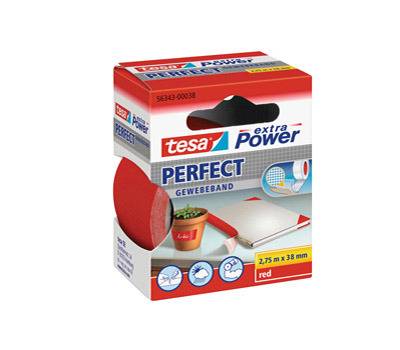 Nastro adesivo telato XP Perfect - 38 mm x 2,7 mt - rosso - Tesa - 56343-00038-04 - 4042448044235 - DMwebShop
