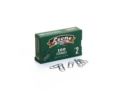 Fermagli zincati - n. 2 - 2,6 cm - Leone - conf. 100 pezzi - conf. 10 pezzi - Leone Dell'era - FZ2 - 44685/A - DMwebShop