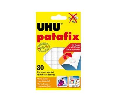 Supporti in gomma adesiva Patafix - bianco - conf. 80 pezzi - Uhu - D1620 - 64792 - 4026700417104 - DMwebShop