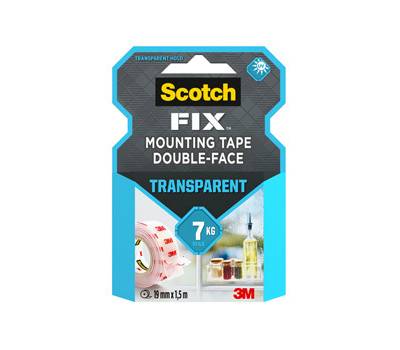 Nastro biadesivo FIX - 19 mm x 1,5 mt - trasparente - Scotch - 7100261816 - 4046719732326 - DMwebShop