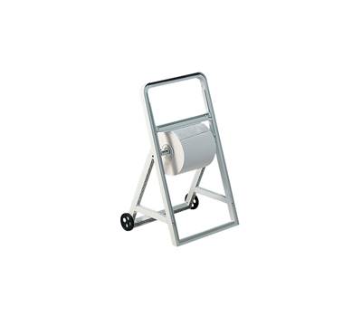 Dispenser a cavalletto con ruote per bobine asciugatutto - ABS - 51,5 x 47 x 91 cm - bianco - Mar Plast - A56611 - 8020090003387 - DMwebShop