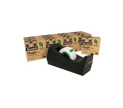 Dispenser C38 per nastri fino a 33 mt - 14 rotoli Magic 900 inclusi - nero - Scotch - 7100046486 - 4046719349302 - DMwebShop