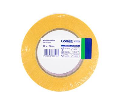 Nastro biadesivo - 25 mm x 50 mt - trasparente - Comet - 64621-00006-03 - 4042448835185 - DMwebShop