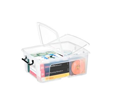 Contenitore multiuso con coperchio - 50 x 39,5 x 20,2 cm - 24 lt - PPL - trasparente - Strata - Cep - 2006730110 - 5021711039528 - DMwebShop
