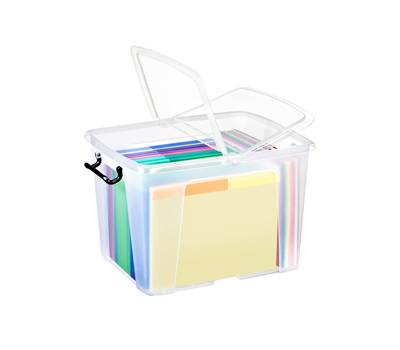 Contenitore multiuso con coperchio - 47,5 x 39,5 x 31,5 cm - 40 lt - PPL - trasparente - Strata - Cep - 2006740110 - 5021711039542 - DMwebShop
