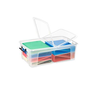 Contenitore multiuso con coperchio - 67,5 x 44,5 x 23 cm - 50 lt - PPL - trasparente - Strata - Cep - 2006750110 - 5021711039511 - DMwebShop