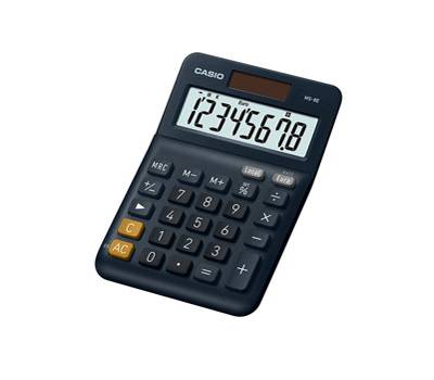 Calcolatrice da tavolo - MS-8E - 31,7 x 103 x 145 mm - 8 cifre - plastica - blu - Casio - MS-8E-W-EP - 4549526609893 - DMwebShop