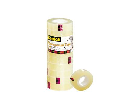 Nastro adesivo 550 - 19 mm x 33 mt - trasparente - torre 8 rotoli - Scotch - 7100029315 - 3134375261678 - DMwebShop