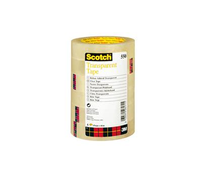 Nastro adesivo 550 - 19 mm x 66 mt - trasparente - torre 8 rotoli - Scotch - 7100194348 - 3134375261708 - DMwebShop