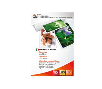 Pouches key card - 64 x 98 mm - 2 x 125 micron - conf. 100 pezzi - Titanium - PP525-09T - 8025133034861 - DMwebShop Pouches key card - 64 x 98 mm - 2 x 125 micron - conf. 100 pezzi - Titanium - PP525-09T - 8025133034861 - DMwebShop