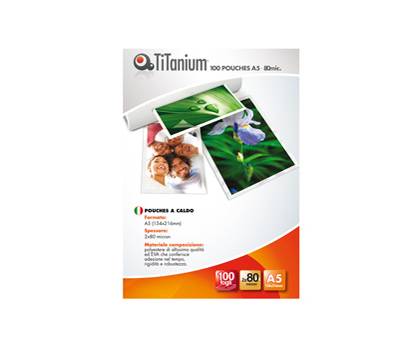 Pouches - A5 - 154 x 216 mm - 2 x 80 micron - conf. 100 pezzi - Titanium - PP580-03T - 8025133034687 - DMwebShop Pouches - A5 - 154 x 216 mm - 2 x 80 micron - conf. 100 pezzi - Titanium - PP580-03T - 8025133034687 - DMwebShop