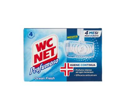 Tavoletta Profumoso Ocean Fresh - 4 gabbiette da 34 gr - Wc Net - M74838 - 8003650020314 - DMwebShop