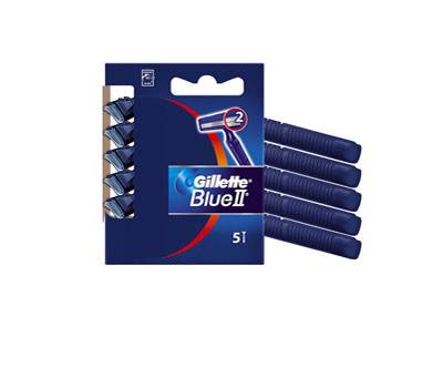 Gillette Blue II Standard - Gillette - kit 5 rasoi 2 lame usa e getta - GL001 - 3014260201753 - DMwebShop