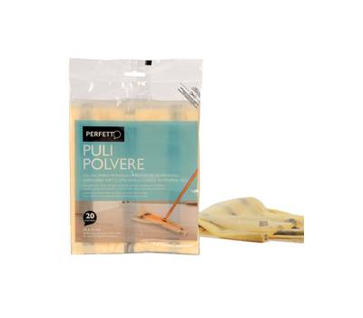 Retine di ricambio per scopa Pulipolvere - 45 x 22 cm - giallo - conf. 20 pezzi - Perfetto - 0260C - 8000957026032 - DMwebShop