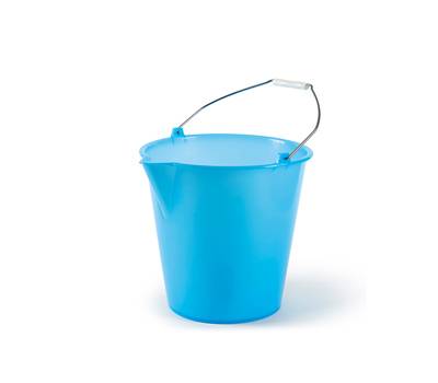 Secchio con becco - in politene - 12 lt - azzurro - Dimora Blu - 32105 - 8052474321060 - DMwebShop