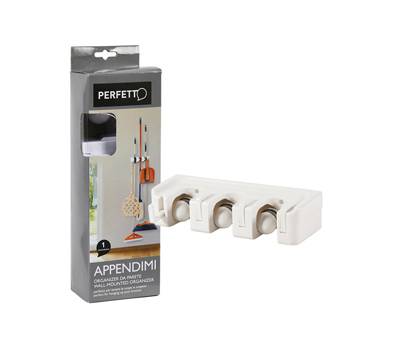 Appendi scope-attrezzi - 9,2 x 2,7 x 6,6 cm - 3 posti - Perfetto - 0545A - 8000957054516 - DMwebShop