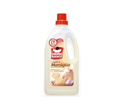 Detersivo liquido Cuore di Marsiglia - a mano e in lavatrice - 1 lt - Omino Bianco - M92476 - 8004060211279 - DMwebShop